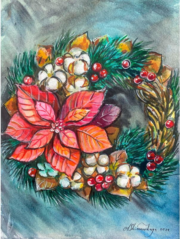 Christmas star by artist Anastasia Shimanskaya